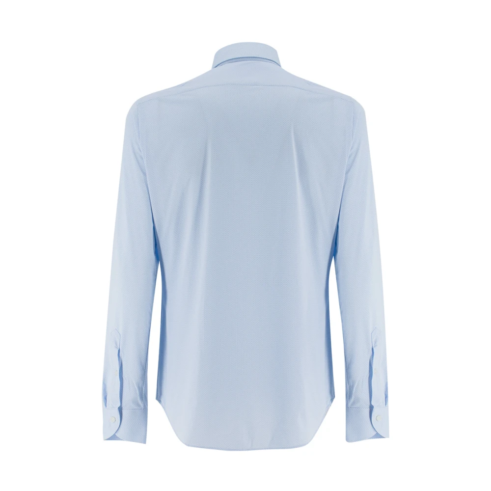 Xacus No Iron Slim Fit Overhemd voor een Perfecte Look de Hele Dag Blue Heren