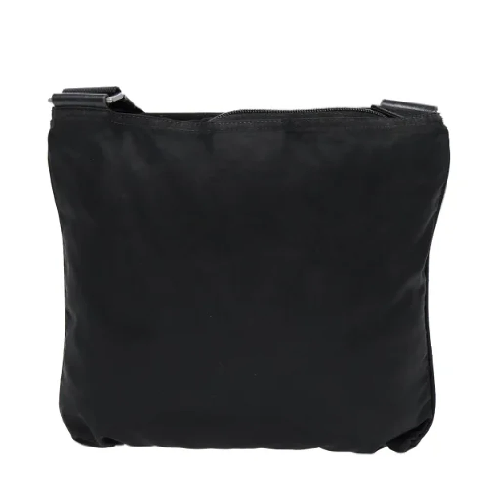 Prada Vintage Pre-owned Nylon shoulder-bags Black Dames