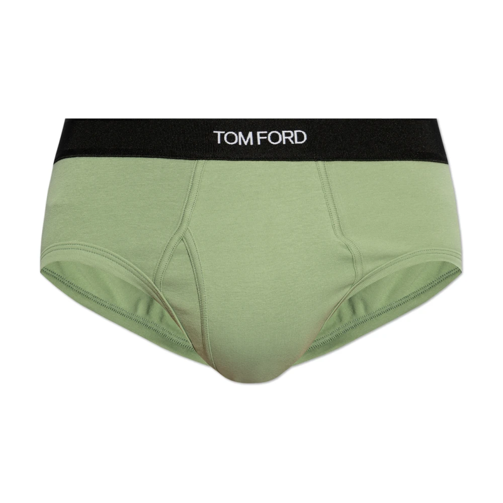 Tom Ford Katoenen slips Green Heren