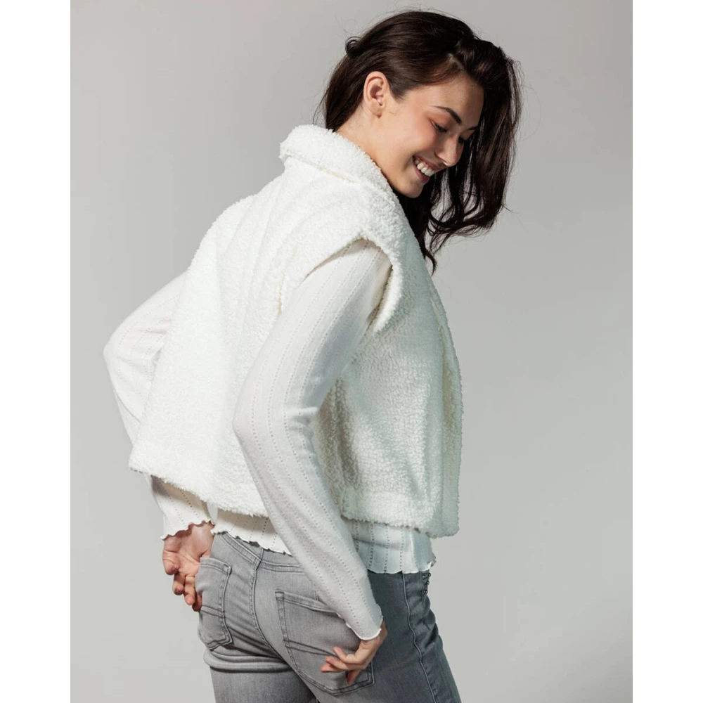 Tramontana Teddy Gilet Vest White Dames