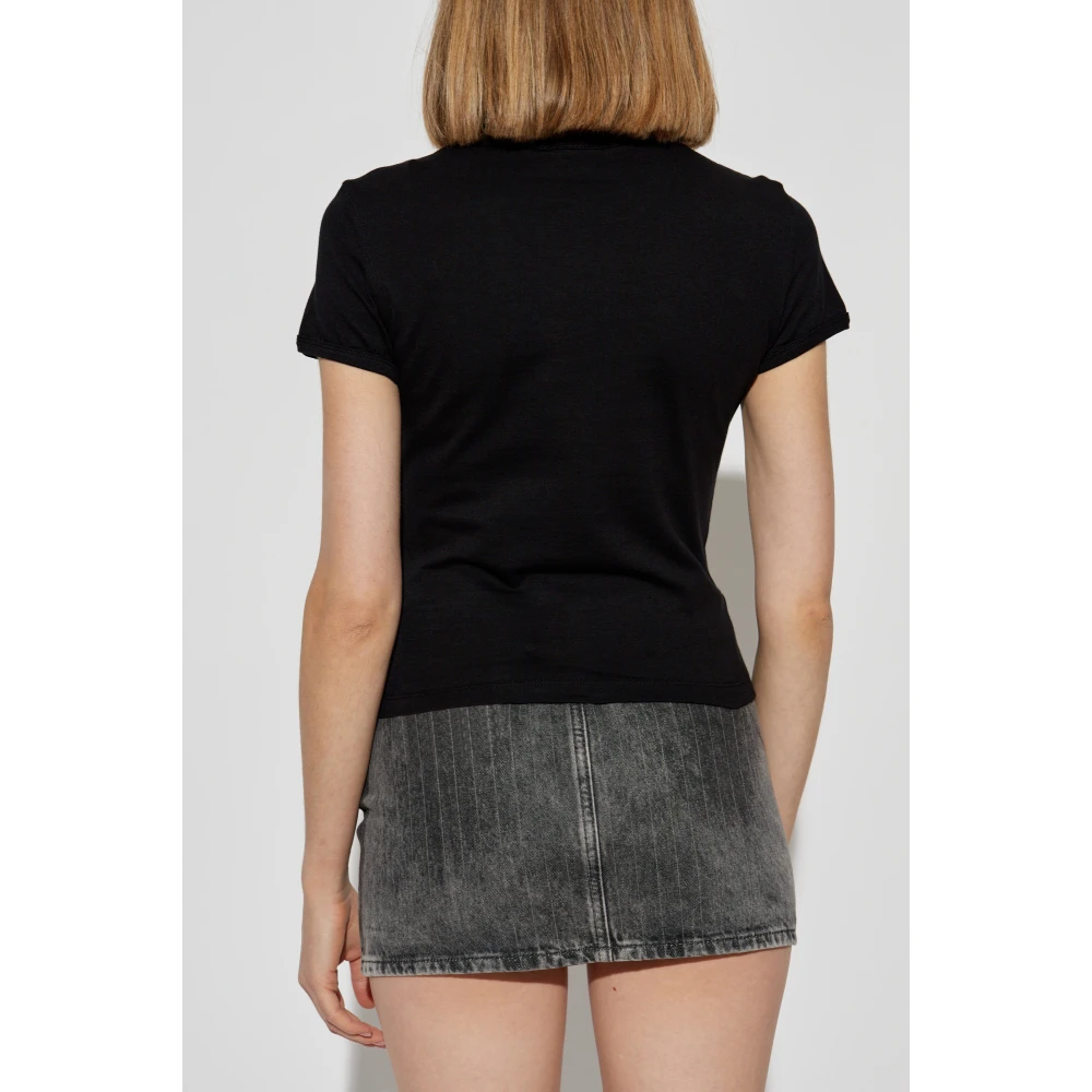 Diesel Top T-Uncutie-Long-Od-Q1 Black Dames