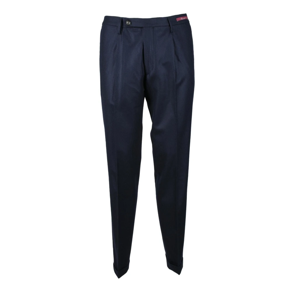 Michael Coal Zuivere wollen broek Blue Heren