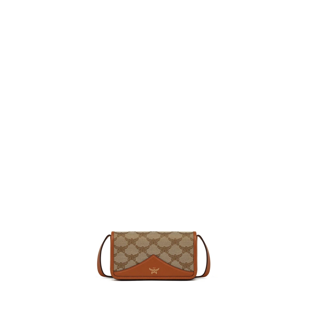 MCM Hemel Schoudertas in Lauretos Jacquard Beige