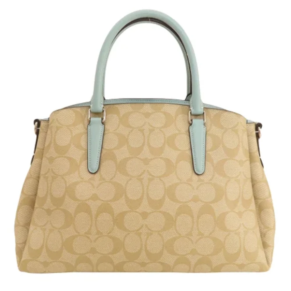 Coach Pre-owned Canvas handbags Beige Dames