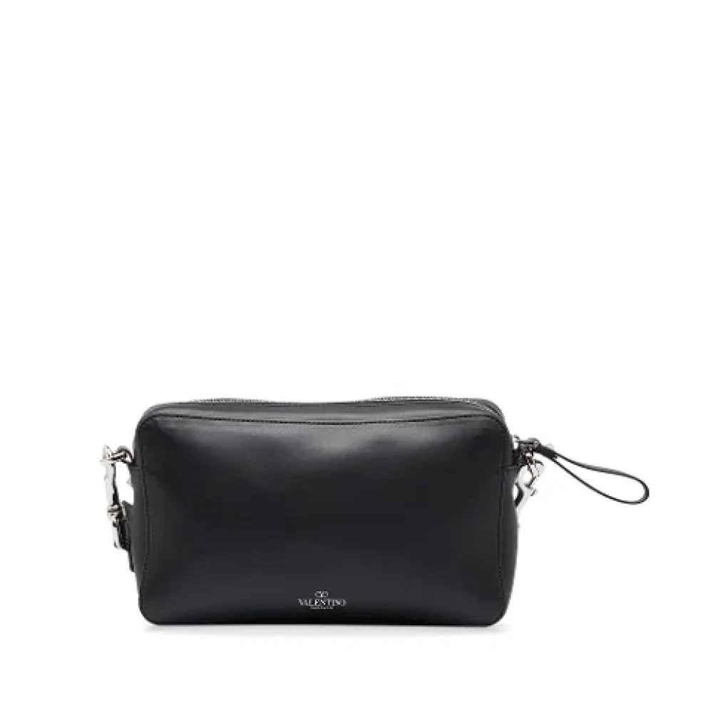 Valentino Vintage Pre-owned Leather shoulder-bags Black Dames