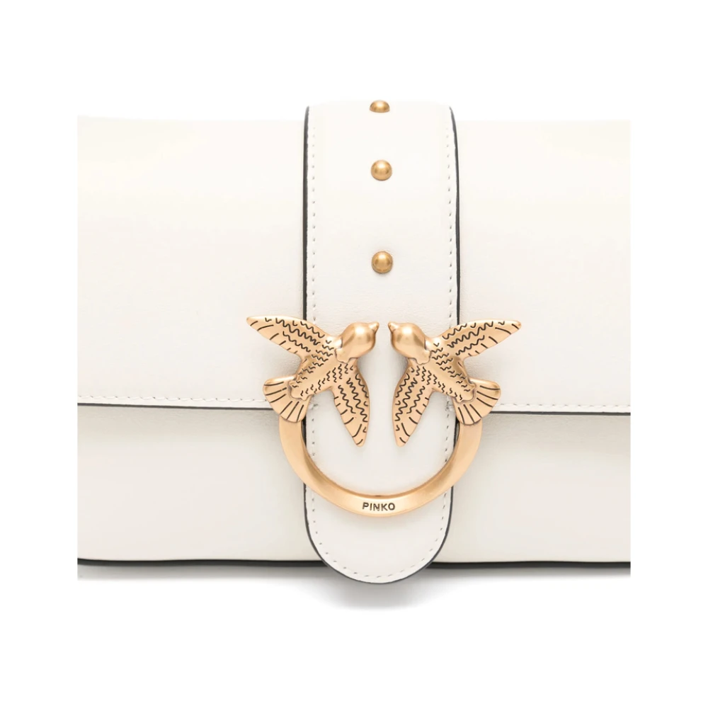 pinko Love Birds Amandel Beige Schoudertas Beige Dames