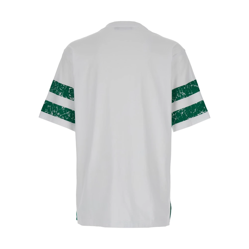 Dolce & Gabbana Witte T-shirts en Polos Maiolica Look White Heren