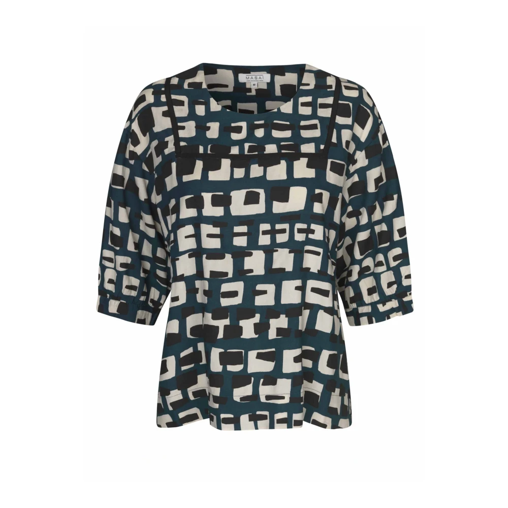 Masai Reflect Pond Print Top Multicolor Dames