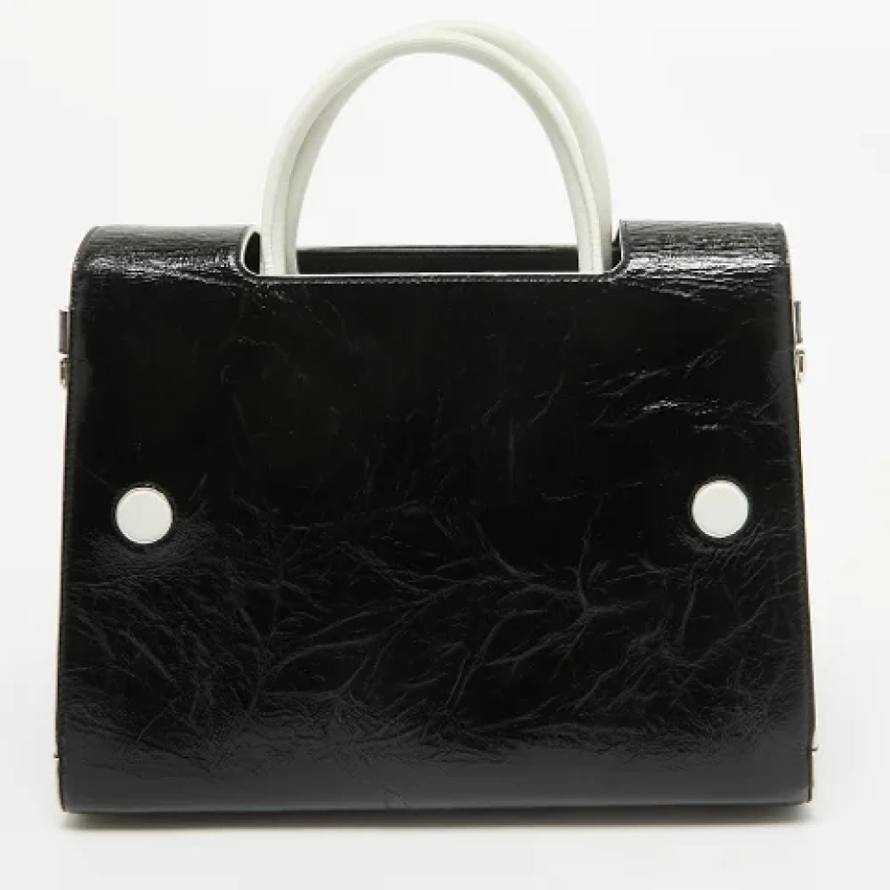 Dior Vintage Pre-owned Leather handbags Black Dames