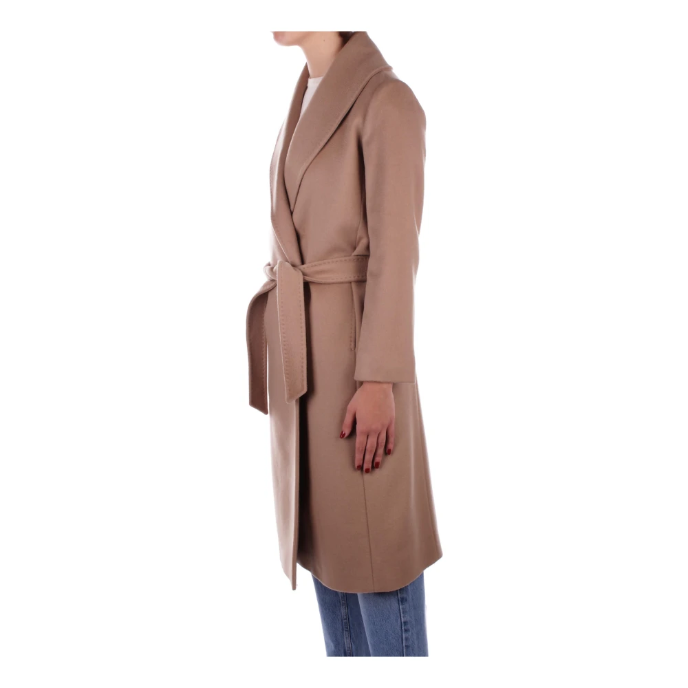 Max Mara Kameeljas met Afneembare Riem Brown Dames