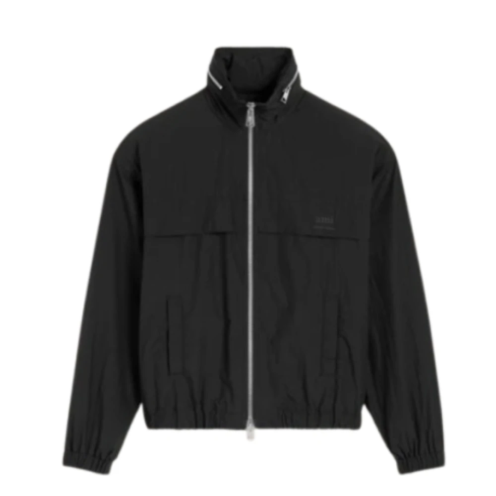 Ami Paris Stijlvolle windjack Black Heren