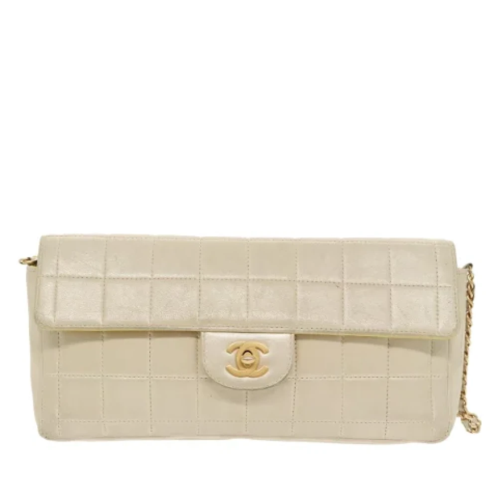 Chanel Vintage Pre-owned Leather shoulder-bags Beige Dames
