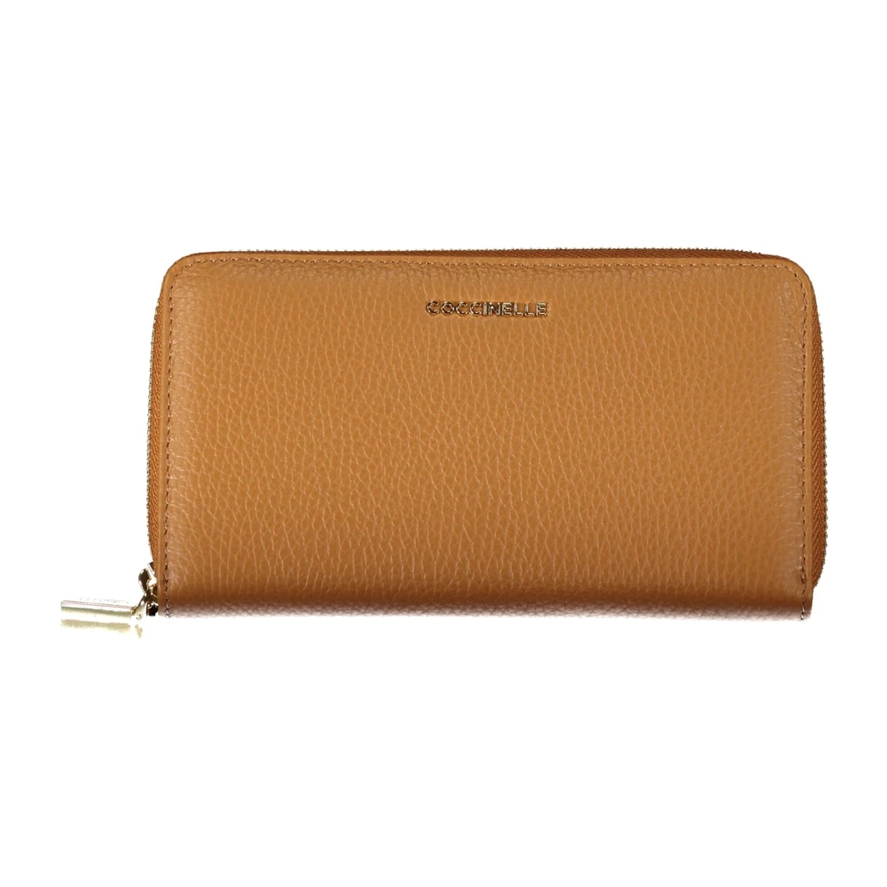 Coccinelle Damesportemonnee Bruin Rits Munt Kaart Brown Dames