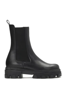 Dam svarta ankelboots