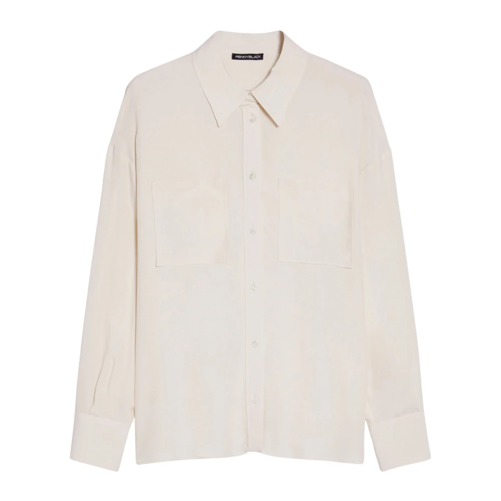 Pennyblack Crepe di Chine Blouse Rapid Stijl White Dames