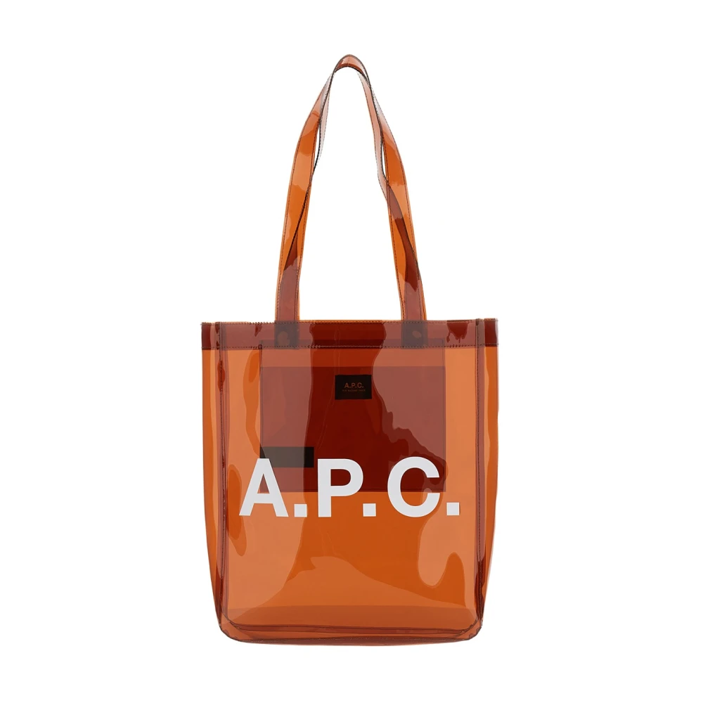 A.p.c. Kvinno Orange Väskor Dam, One Size, Lou Tote Bag