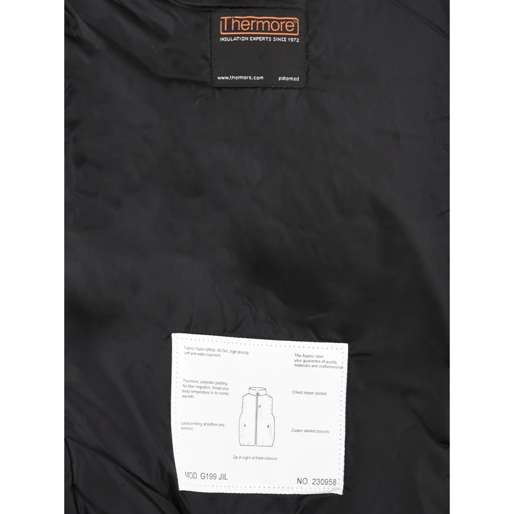 Aspesi Gilet Black Heren