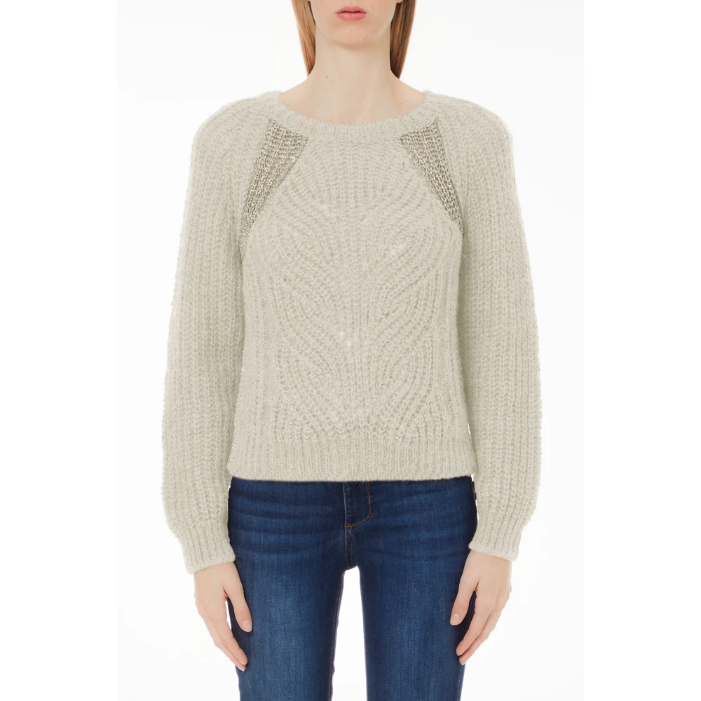 Liu Jo Gesloten Gebreide Trui Gray Dames