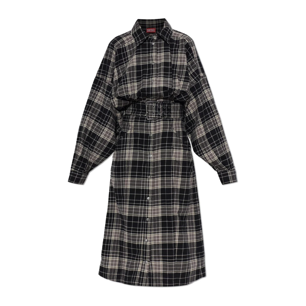 Diesel Donna Nero Abiti, S, New,