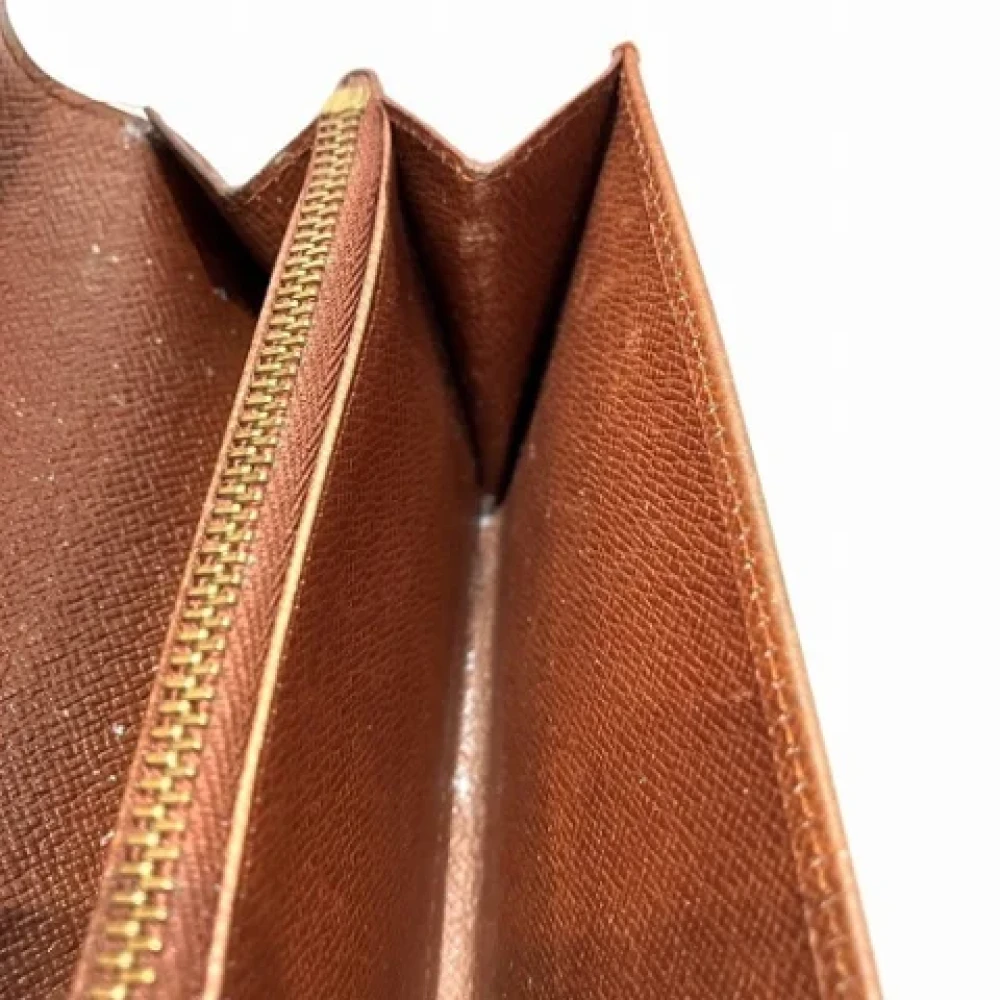 Louis Vuitton Vintage Pre-owned Canvas wallets Brown Dames