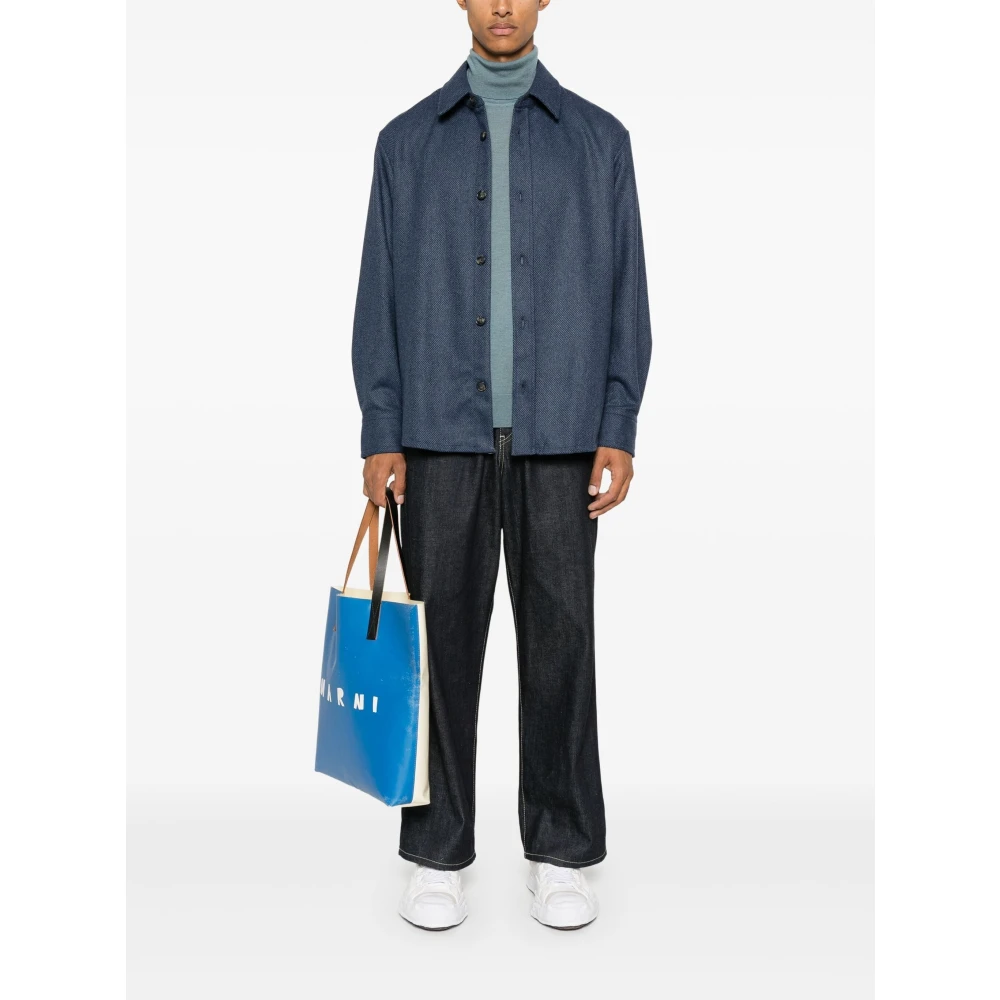 A.p.c. Bobby Overhemdjacket Blue Heren