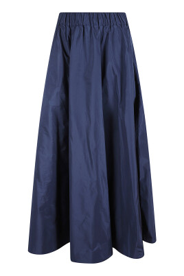 blue-taffeta-long-flared-skirt