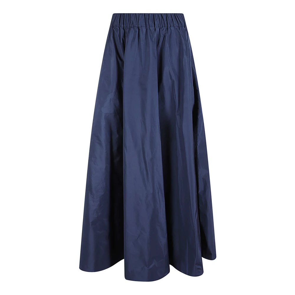 P.a.r.o.s.h. Blauwe Taffeta Lange Gerende Rok Blue Dames