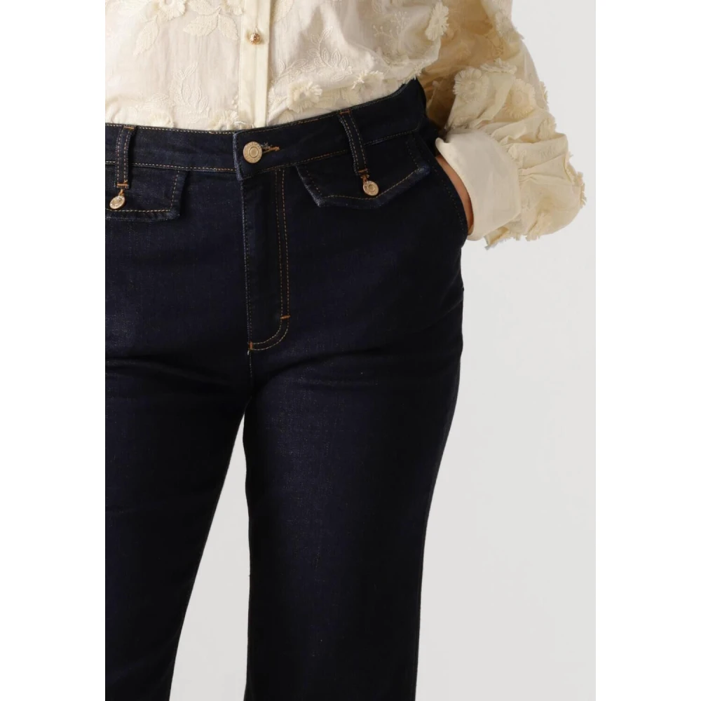 Summum Woman Flared Jeans Comfort Blauw Blue Dames