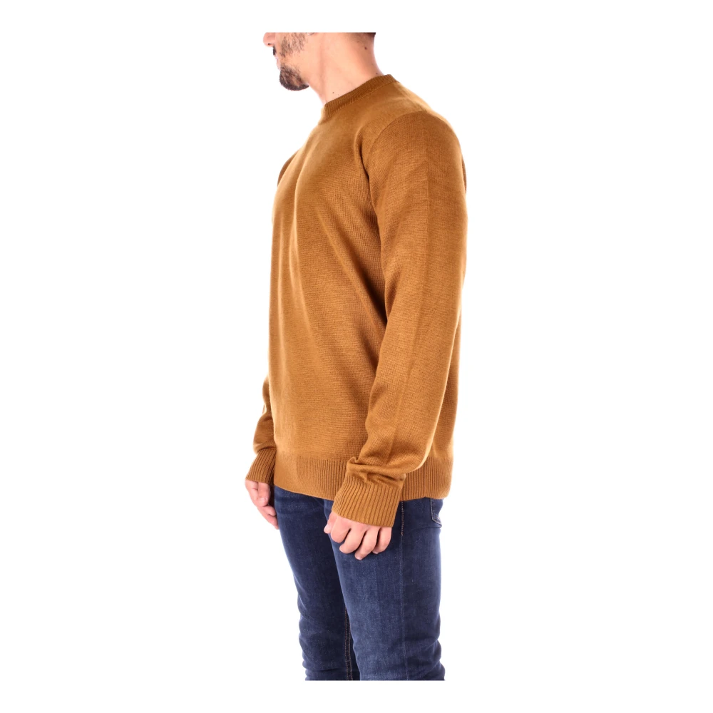 Fred Perry Bruine Logo Sweaters Brown Heren