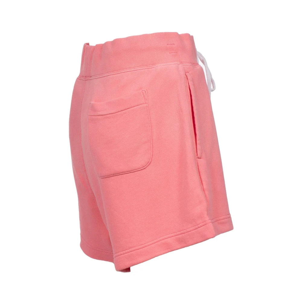 Polo Ralph Lauren Katoenen shorts met elastische tailleband en zakken Pink Dames