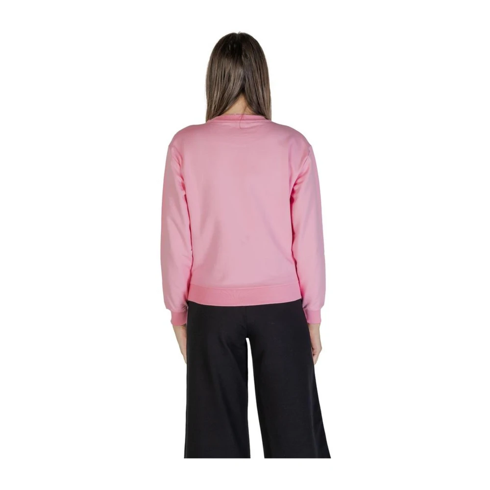 Moschino Gezellige katoenmix hoodie trui Pink Dames
