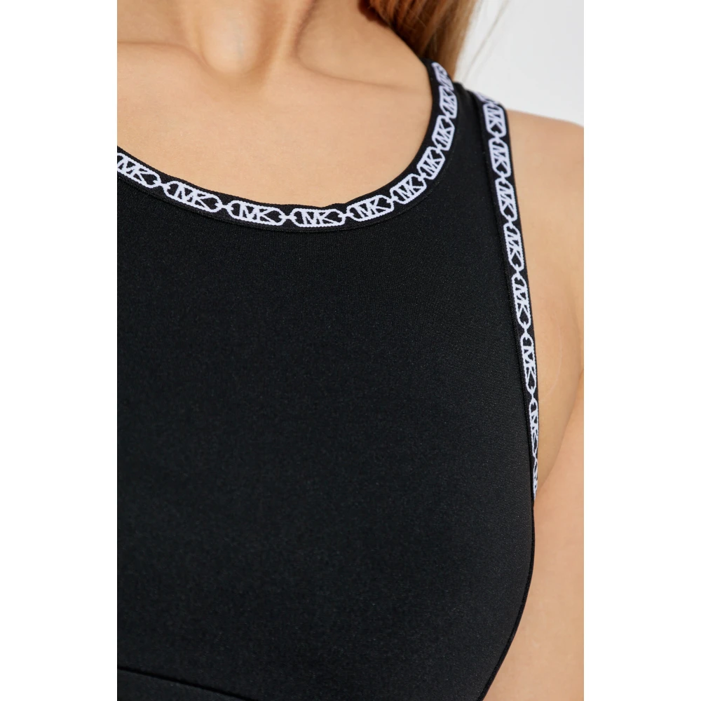 Michael Kors Logo Tape Sportbeha Black Dames