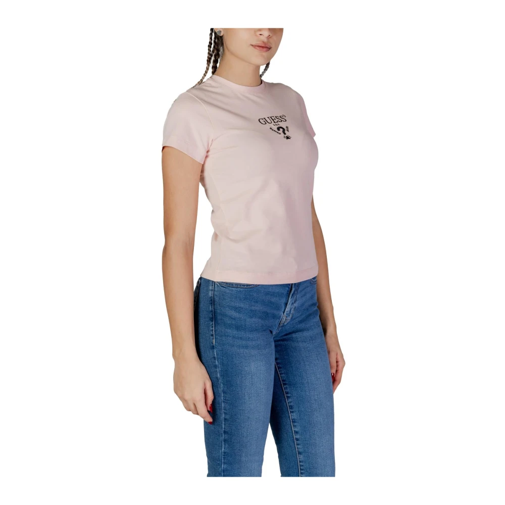 Guess Roze Korte Mouw T-shirt Pink Dames