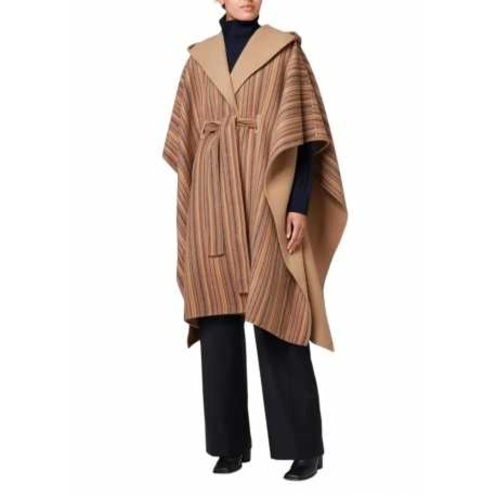 Paul Smith Omkeerbare Kamelenwollen Cape Brown Dames