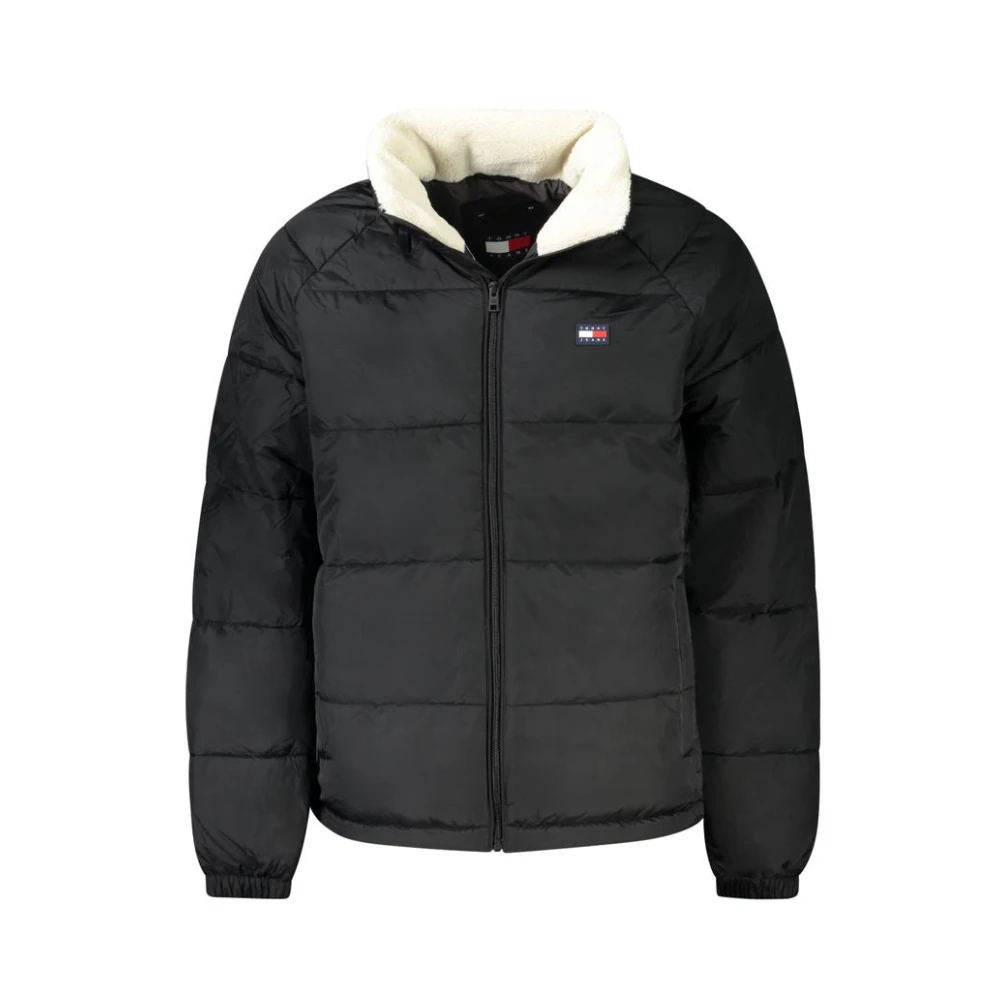 Tommy Hilfiger Zwarte Polyamide Jas Black Heren