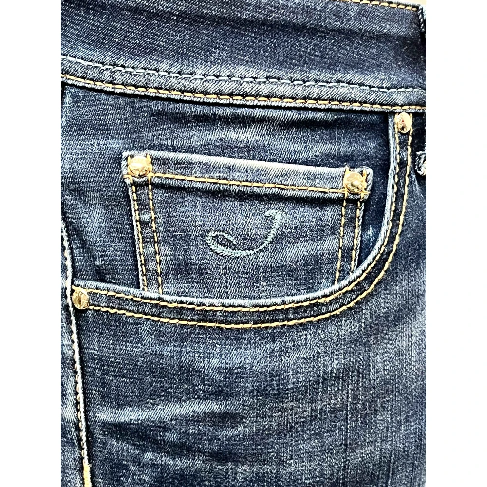 Jacob Cohën Slim Turquoise Label Dark Washed Jeans Blue Heren