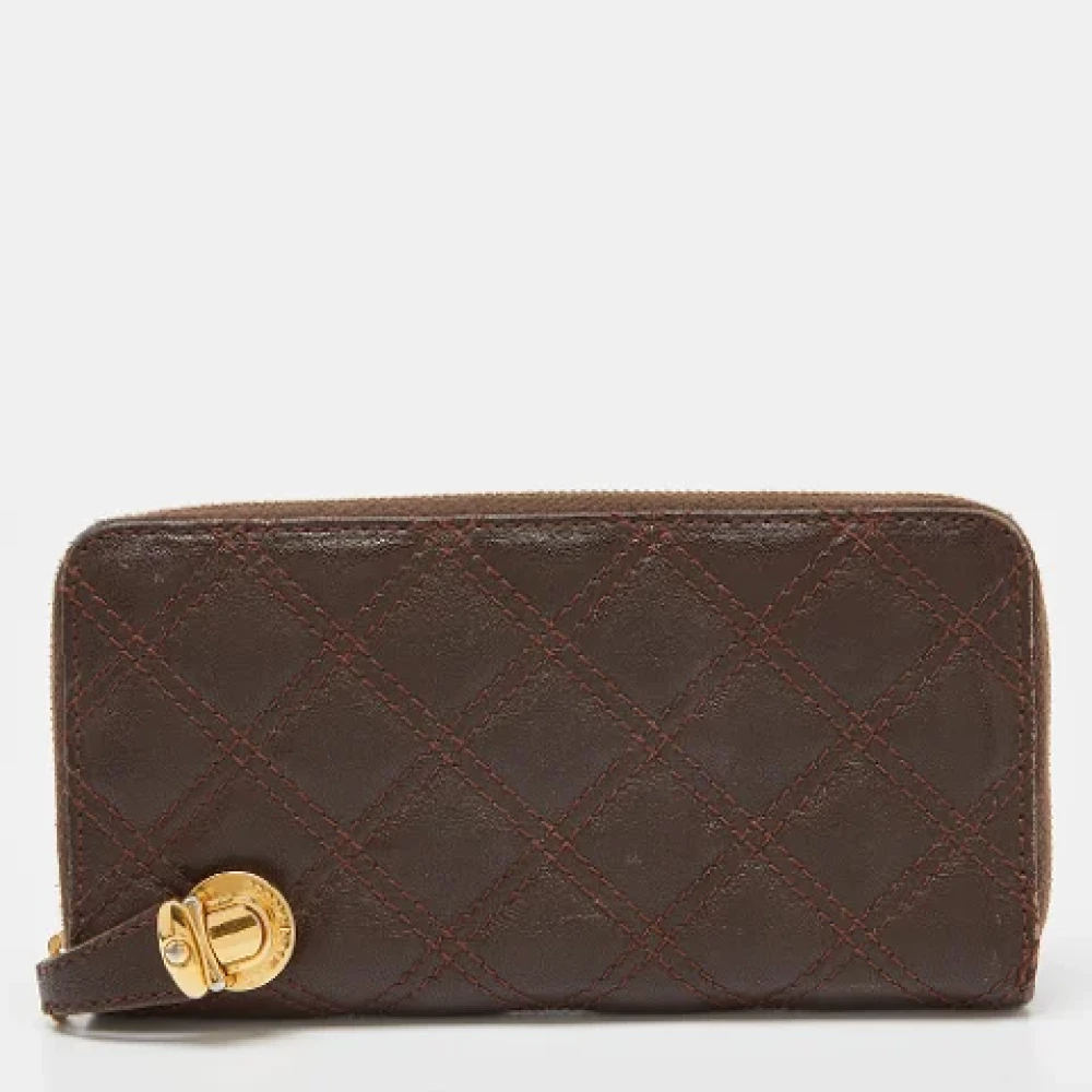 Marc Jacobs Pre-owned Leather wallets Brown Dames