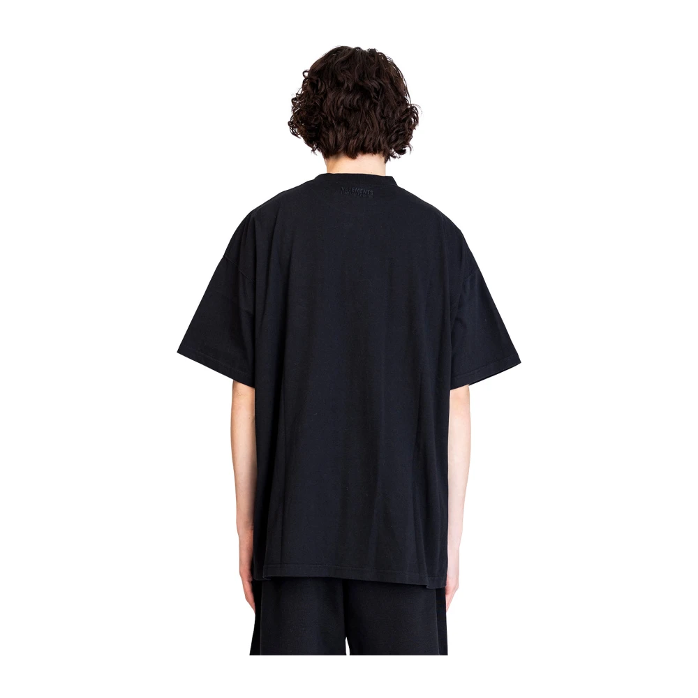 Vetements Zwarte Reaper Regular T-Shirt Black Heren