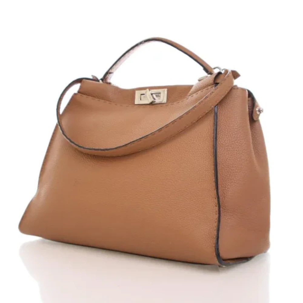 Fendi Vintage Pre-owned Leather fendi-bags Brown Dames