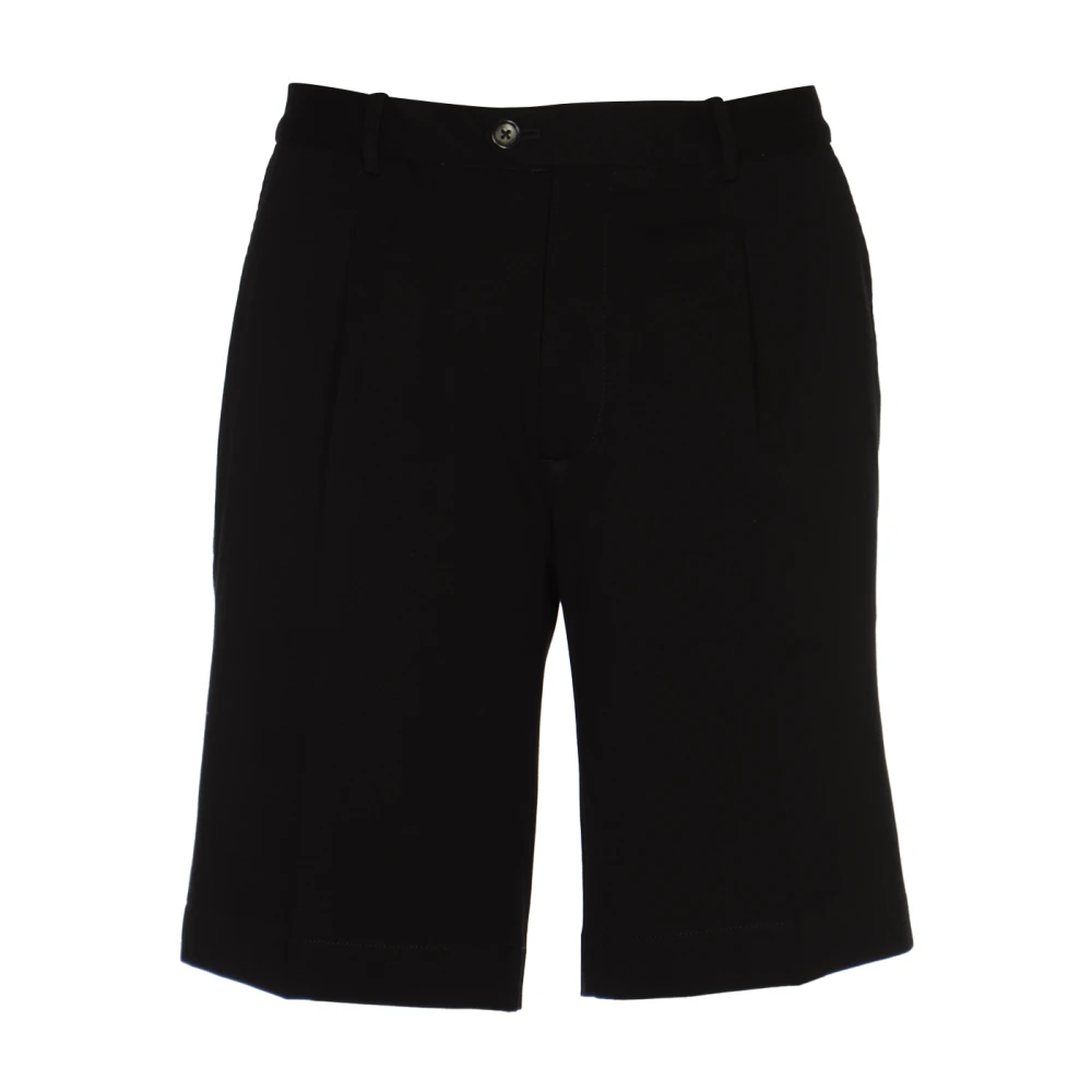 Circolo 1901 Premium Zwarte Piquet Bermuda Shorts Black Heren