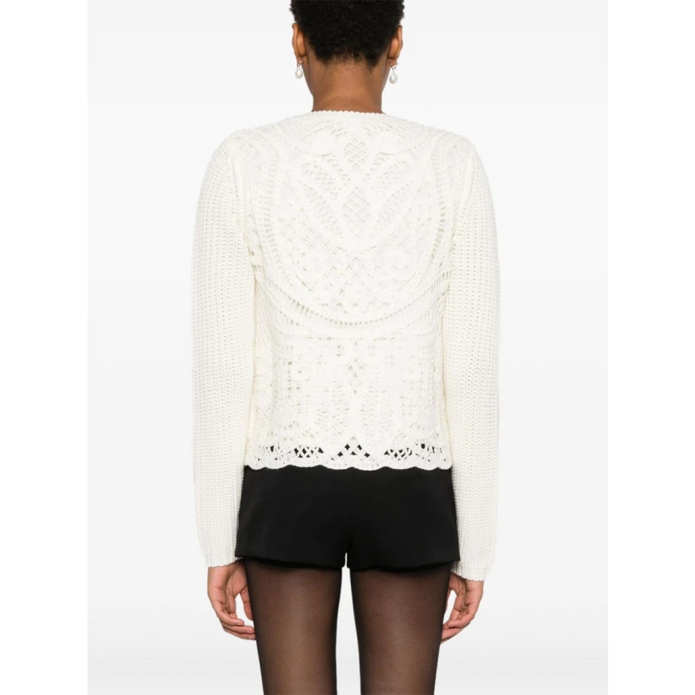 Twinset Witte Parka Jas voor Vrouwen White Dames
