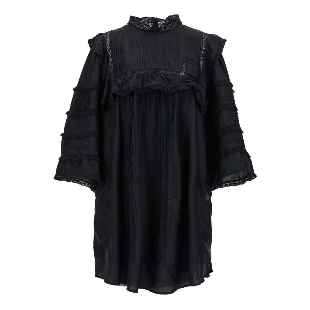 Isabel Marant Women's Black Short Dresses, S, Zakae Mini Dress