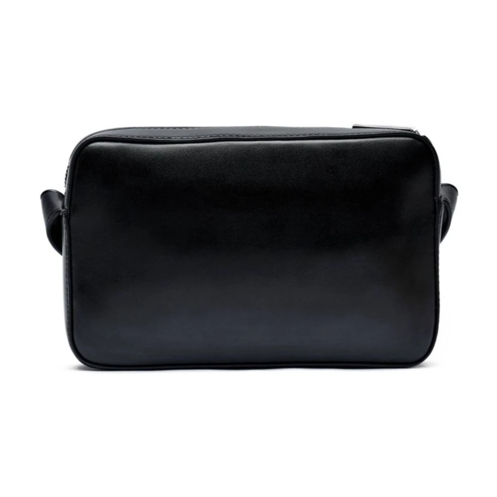 Calvin Klein Geëtst Logo Camera Tas voor Vrouwen Black Dames