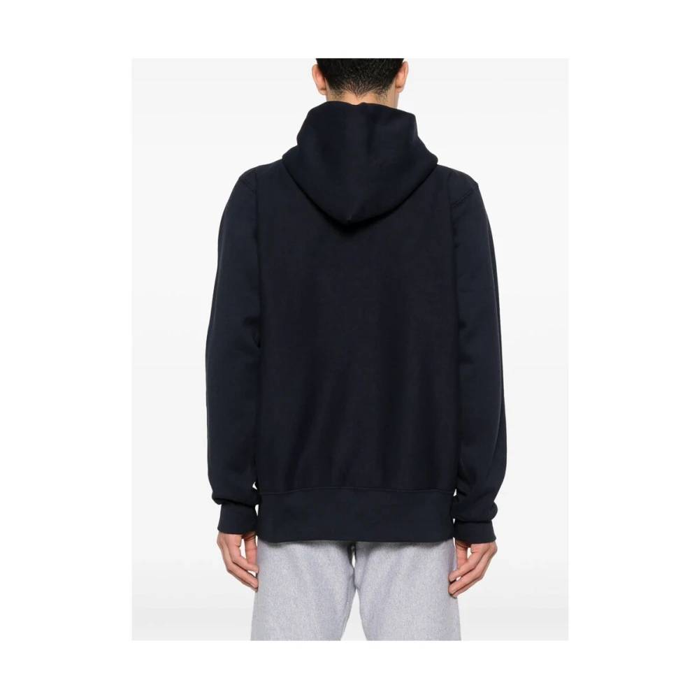 Champion Navy Blauwe Hoodie met Rits Blue Heren