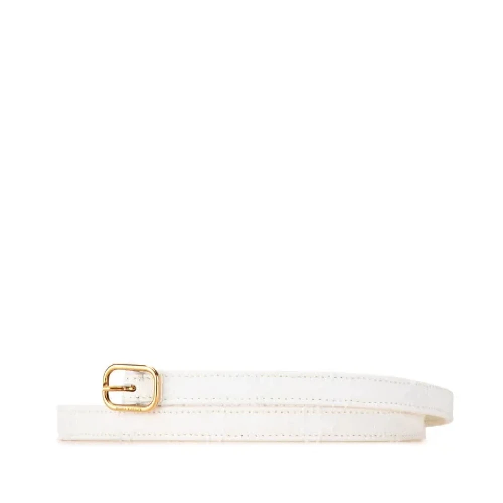 Louis Vuitton Vintage Pre-owned Cotton belts White Dames