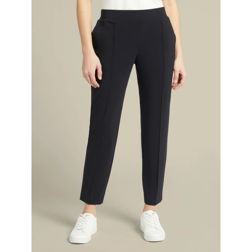 Elena Mirò Jersey Elastische Taille Broek Black Dames