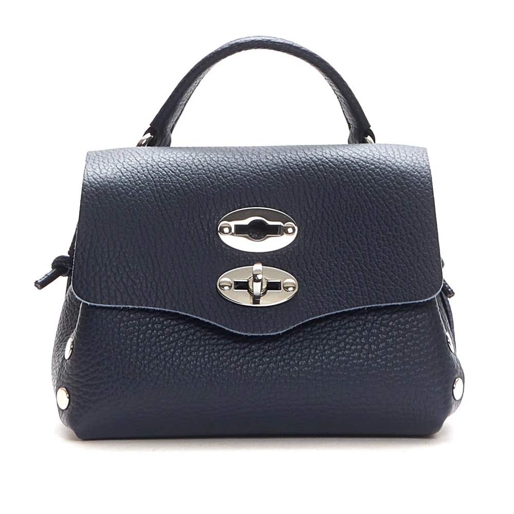 Zanellato Navy Blauwe Schoudertas Elegantie Blue Dames