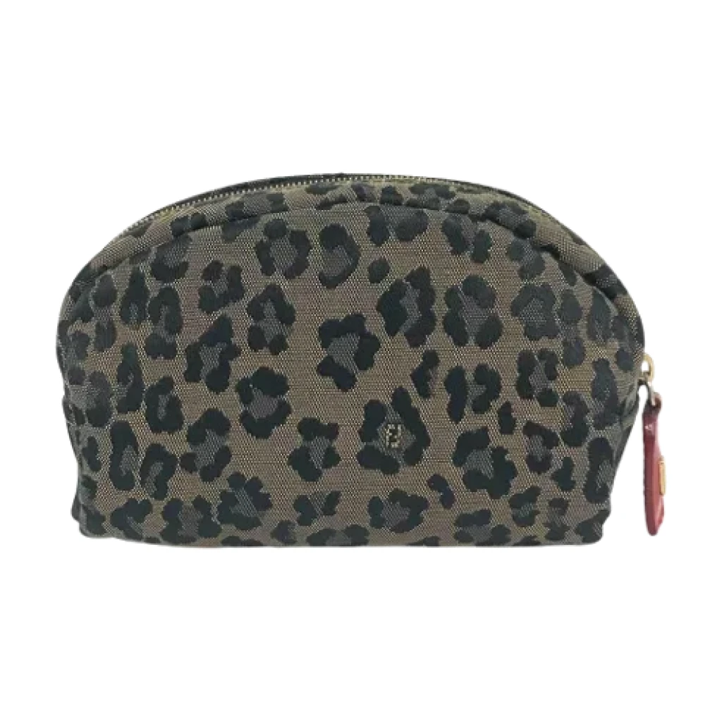 Fendi Vintage Pre-owned Canvas fendi-bags Beige Dames
