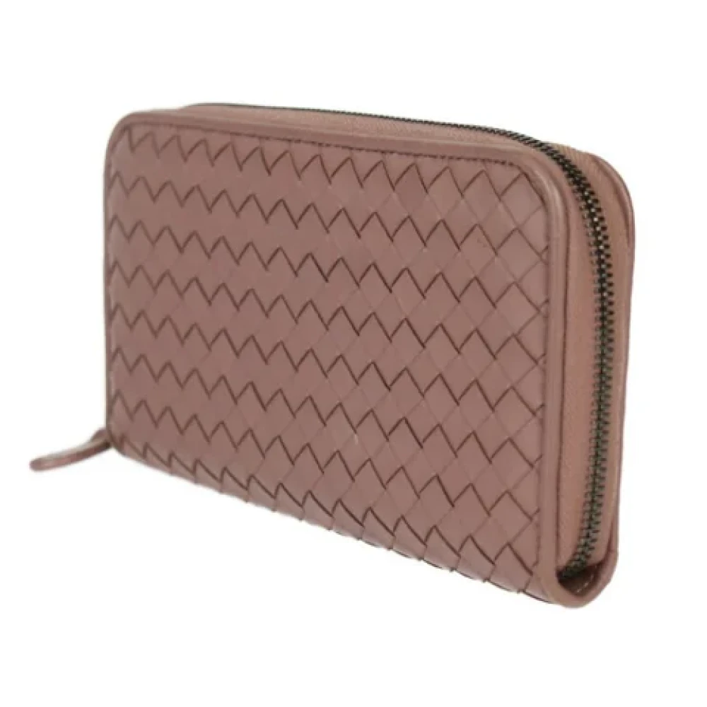 Bottega Veneta Vintage Pre-owned Leather wallets Pink Dames