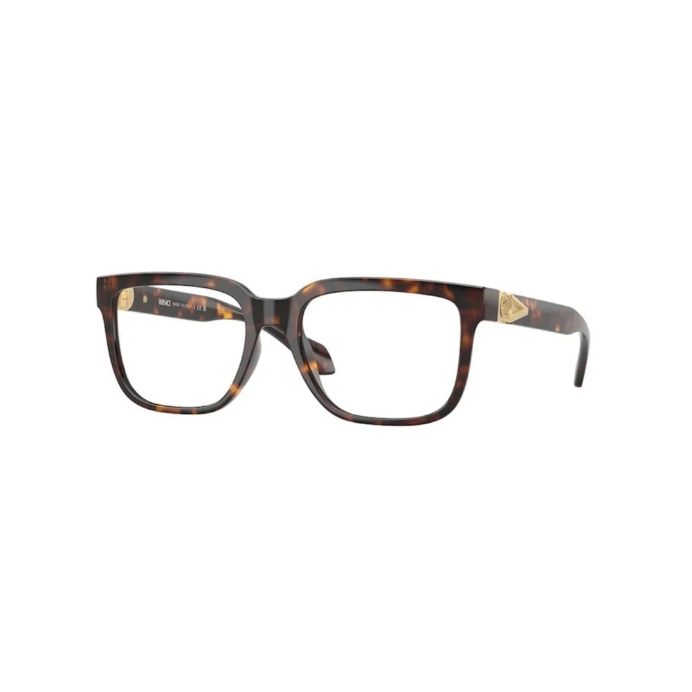 Versace Men's Brown Eyeglasses - Glasses - 55 Mm - Accessories